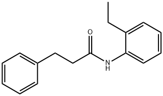 N-(2-ethylphenyl)-3-phenylpropanamide Struktur