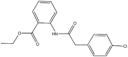 ethyl2-{[(4-chlorophenyl)acetyl]amino}benzoate Struktur