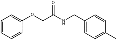 N-(4-methylbenzyl)-2-phenoxyacetamide Struktur