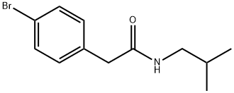 2-(4-bromophenyl)-N-isobutylacetamide Struktur