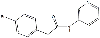 2-(4-bromophenyl)-N-(3-pyridinyl)acetamide Struktur