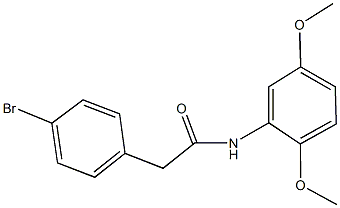 2-(4-bromophenyl)-N-(2,5-dimethoxyphenyl)acetamide Struktur