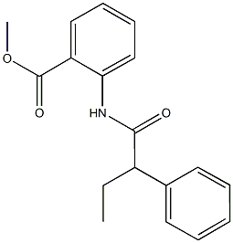 methyl 2-[(2-phenylbutanoyl)amino]benzoate Struktur