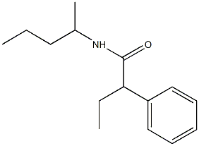 N-(1-methylbutyl)-2-phenylbutanamide Struktur