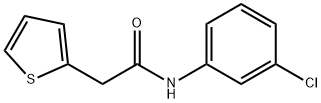 N-(3-chlorophenyl)-2-(2-thienyl)acetamide Struktur