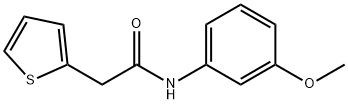 N-(3-methoxyphenyl)-2-(2-thienyl)acetamide Struktur