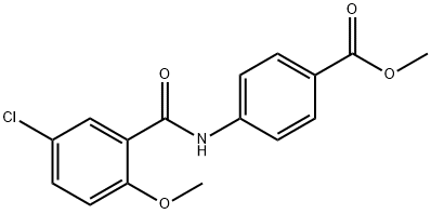 methyl 4-[(5-chloro-2-methoxybenzoyl)amino]benzoate Struktur