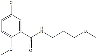 5-chloro-2-methoxy-N-(3-methoxypropyl)benzamide Struktur