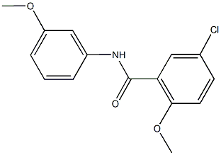 5-chloro-2-methoxy-N-(3-methoxyphenyl)benzamide Struktur