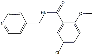 5-chloro-2-methoxy-N-(4-pyridinylmethyl)benzamide Struktur