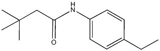 N-(4-ethylphenyl)-3,3-dimethylbutanamide Struktur