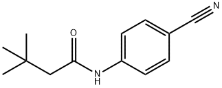 N-(4-cyanophenyl)-3,3-dimethylbutanamide Struktur