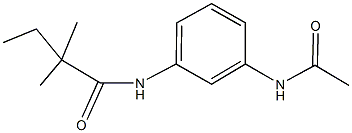 N-[3-(acetylamino)phenyl]-2,2-dimethylbutanamide Struktur