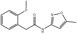 2-(2-methoxyphenyl)-N-(5-methyl-3-isoxazolyl)acetamide Struktur