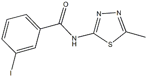 3-iodo-N-(5-methyl-1,3,4-thiadiazol-2-yl)benzamide Struktur