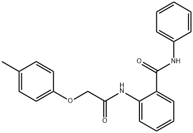 2-{[(4-methylphenoxy)acetyl]amino}-N-phenylbenzamide Struktur