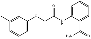 2-{[(3-methylphenoxy)acetyl]amino}benzamide Struktur