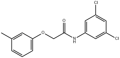 N-(3,5-dichlorophenyl)-2-(3-methylphenoxy)acetamide Struktur