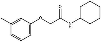 N-cyclohexyl-2-(3-methylphenoxy)acetamide Struktur