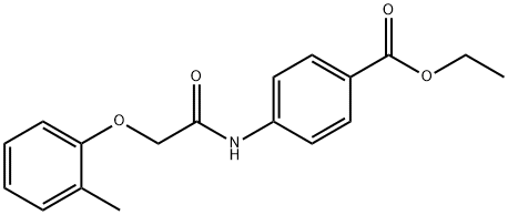 ethyl 4-{[(2-methylphenoxy)acetyl]amino}benzoate Struktur