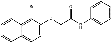 2-[(1-bromo-2-naphthyl)oxy]-N-phenylacetamide Struktur