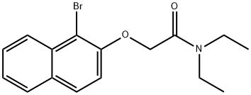 2-[(1-bromo-2-naphthyl)oxy]-N,N-diethylacetamide Struktur