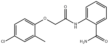 2-{[(4-chloro-2-methylphenoxy)acetyl]amino}benzamide Struktur