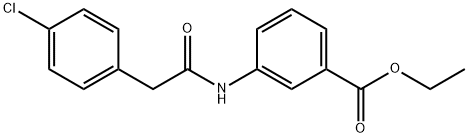 ethyl3-{[(4-chlorophenyl)acetyl]amino}benzoate Struktur