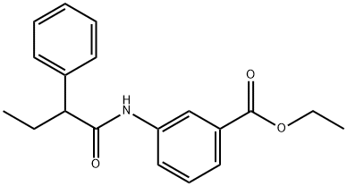 ethyl 3-[(2-phenylbutanoyl)amino]benzoate Struktur