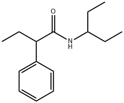 N-(1-ethylpropyl)-2-phenylbutanamide Struktur