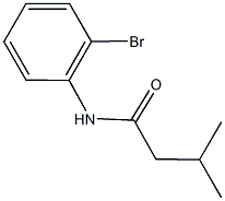 N-(2-bromophenyl)-3-methylbutanamide Struktur