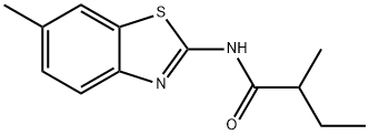 2-methyl-N-(6-methyl-1,3-benzothiazol-2-yl)butanamide Struktur