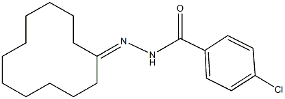 4-chloro-N'-cyclododecylidenebenzohydrazide Struktur