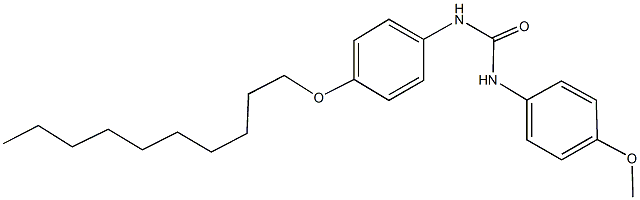 N-[4-(decyloxy)phenyl]-N'-(4-methoxyphenyl)urea Struktur