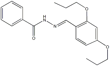 N'-(2,4-dipropoxybenzylidene)benzohydrazide Struktur