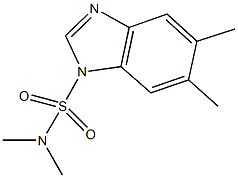 N,N,5,6-tetramethyl-1H-benzimidazole-1-sulfonamide Struktur