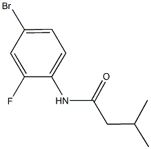 N-(4-bromo-2-fluorophenyl)-3-methylbutanamide Struktur