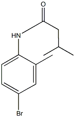 N-(4-bromo-2-methylphenyl)-3-methylbutanamide Struktur