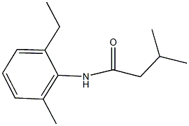 N-(2-ethyl-6-methylphenyl)-3-methylbutanamide Struktur