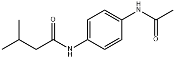 N-[4-(acetylamino)phenyl]-3-methylbutanamide Struktur