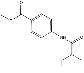 methyl 4-[(2-methylbutanoyl)amino]benzoate Struktur