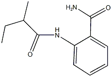 2-[(2-methylbutanoyl)amino]benzamide Struktur