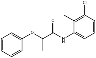 N-(3-chloro-2-methylphenyl)-2-phenoxypropanamide Struktur