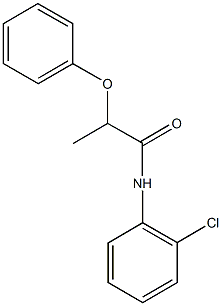 N-(2-chlorophenyl)-2-phenoxypropanamide Struktur