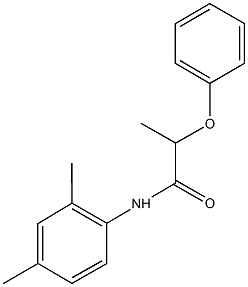 N-(2,4-dimethylphenyl)-2-phenoxypropanamide Struktur