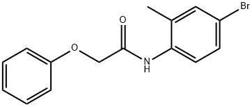 N-(4-bromo-2-methylphenyl)-2-phenoxyacetamide Struktur