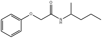 N-(1-methylbutyl)-2-phenoxyacetamide Struktur