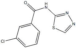 3-chloro-N-(1,3,4-thiadiazol-2-yl)benzamide Struktur