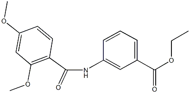 ethyl 3-[(2,4-dimethoxybenzoyl)amino]benzoate Struktur