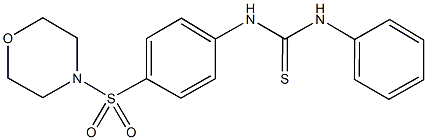 N-[4-(4-morpholinylsulfonyl)phenyl]-N'-phenylthiourea Struktur